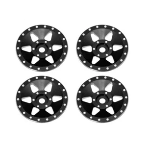 Juego de cubiertas de llanta de aluminio CNC NexxSpeed (NEGRO) - AXIAL SCX24 - Imagen 1 de 1