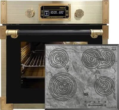 Kaiser EH 6427 AD Retro  Einbaubackofen +Glaskeramik Kochfeld 60 cm - Bild 1 von 4