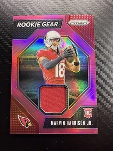 2024 Panini Prizm Marvin Harrison Jr. Pink Pulsar Rookie Gear Arizona Cardinals - Picture 1 of 2