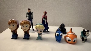 Disney Assorted figures - Lot of 8 - Frozen, Finding Nemo, Figaro - Picture 1 of 3