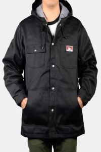 BEN DAVIS Front Snap Hooded Jacket BLACK - Bild 1 von 1