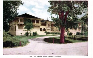 Postal De Colección Colorado Denver Hogar para Viejas Damas Bonita Vista del Edificio 101 Thay - Imagen 1 de 2