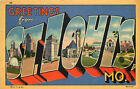 Linen Large Letter Postcard - St Louis Missouri - Curt Teich - used in 1950