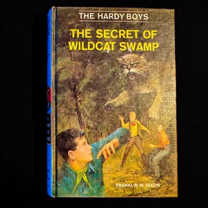 31 Secret of Wildcat Swamp (1952/1969): Vintage Hardy Boys Book Blue-Back - Imagen 1 de 5
