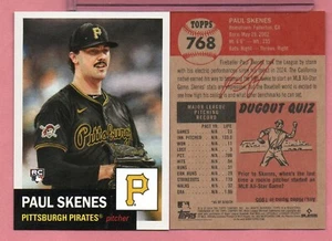 Paul Skenes 2024 Topps MLB Living Set Base Rookie RC Pirates #768 - Picture 1 of 1