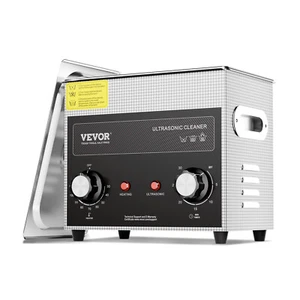 VEVOR Pulitore ad Ultrasuoni 3L con Timer Riscaldante Cestello Pulitrice 120W - Photo 1/12
