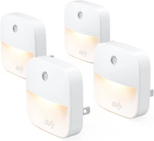 Anker Warm White LED Night Light with Dusk-To-Dawn Sensor, 4-Pack - Picture 1 of 12