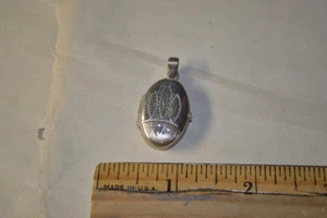 HAN Italy 925Sterling Silver Locket VNTG Pendant NECKLACE - Picture 1 of 6