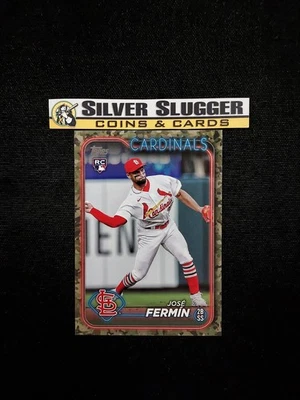 2024 Jose Fermin Topps Series 1 Camo /25 #305 RC Rookie Card St. Louis Cardinals - Image 1 of 2