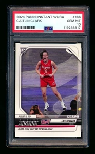 2024 Panini Instant WNBA #166 Caitlin Clark RC Indiana Fever Rookie PSA 10 GEM! - Bild 1 von 2