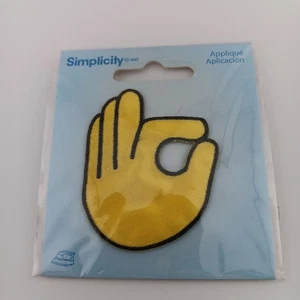 Simplicity - Letrero de mano bien - Parche con apliques para planchar - 3x2" - Imagen 1 de 2