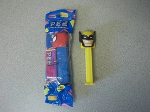 Dispensadores PEZ Spiderman en paquete sellado 2003 Marvel y 1999 Marvel Wolverine - Imagen 1 de 7