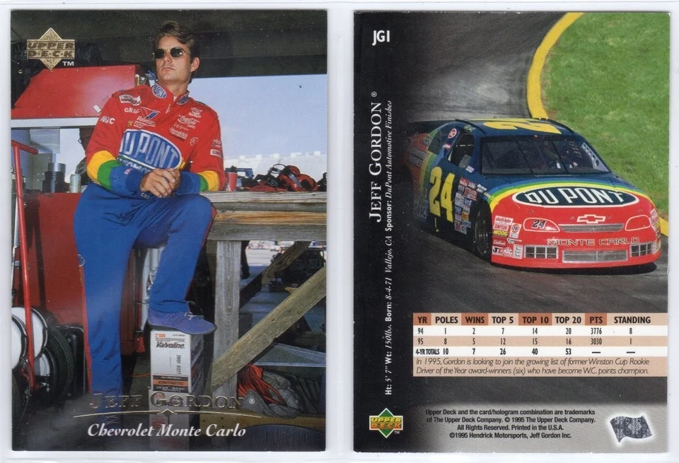 Racing Promo - Jeff Gordon 1995 Upper Deck #JG1 - Image 1 of 1
