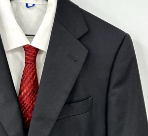 JOSEPH ABBOUD Loro Piana Jacke Blazer Sport Mantel 100% Wolle Zweiknopf Schwarz 40S - Bild 1 von 8