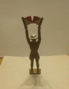 DE COLECCIÓN BARCLAY SOLDADO DE LA PRIMERA GUERRA MUNDIAL con BANDERAS DE SEÑAL 4 3/8" BONITO - Imagen 1 de 9