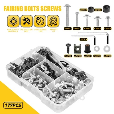 Complete Fairing Bolt Kit Body Screws Fit For Yamaha YZF R6 R1 R6S YZF600R EOA - Image 1 of 4