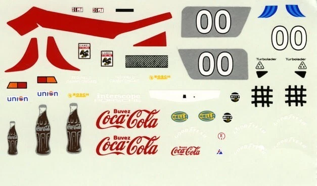 PORSCHE 911 RSR CARRERA TURBO 24 HOURS DAYTONA  N° 00   1977  DECALS 1/43 - Immagine 1 di 1