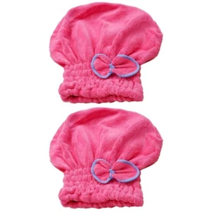 2x Bath Hair Wrap Towels for Women Quick Dryer Hat Women Bath Towel Hat - Picture 1 of 12