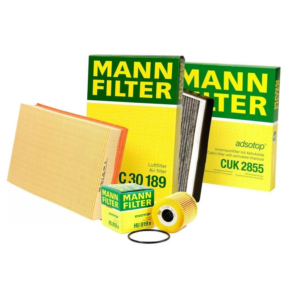 Kit de servicio de filtro de cabina de aire de aceite Mann para Volvo S60 S80 V70 XC70 Foto 1 de 1