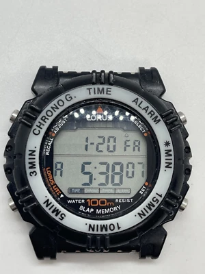 Lorus W680-4000 Digital Alarm Chronograph Vintage Wrist Watch Quartz Japan Rare - Image 1 of 4