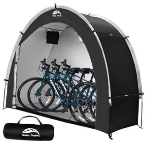 Tente de rangement de vélo, arc de vélo portable extérieur - XL pour 2-3 vélos - noir