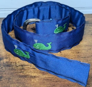 Leather Man - Eliza B. Belt - Embroidered Whale Print Women's Belt - 37" - Picture 1 of 5