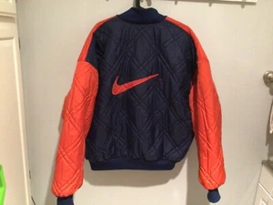 Vintage 90’s Nike reversible quilted bomber jacket, Men’s Size L - Picture 1 of 6