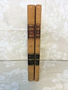 2 Ohio Law Books Acts & Resolutions 1820 and 1821 Social Law Library Boston - Imagen 1 de 10