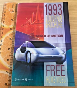 vtg 1993 Disney World Epcot World of Motion GM Souvenir Brochure General Motors - Picture 1 of 8