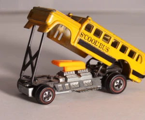 Autobús Mattel Hot Wheels 1970 Redline Heavyweights S'cool amarillo Hong Kong de colección - Imagen 1 de 21