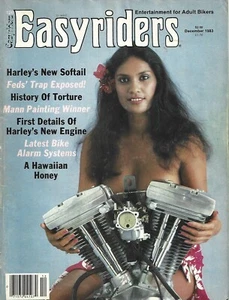 DECEMBER 1983 EASYRIDERS MAGAZINE MOTORCYCLES GIRLS HARLEY SOFTAIL FED'S TRAP - Picture 1 of 1