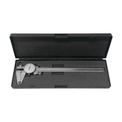 8'' Stainless Steel Dial Caliper Shockproof .001" Graduation Reading Ruler - Image 1 of 4