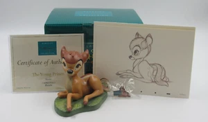 WDCC ""El Príncipe Joven"" de Bambi de Disney en caja, certificado de autenticidad, alfiler y estampado artístico - Imagen 1 de 8