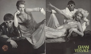 1996 Gianni Versace: Elton John Vintage Print Ad - Picture 1 of 1