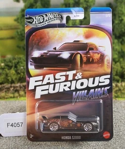 Hot Wheels Fast Furious Villains Black Honda S2000 JBY34 FNQHotwheels F4057 - Picture 1 of 6