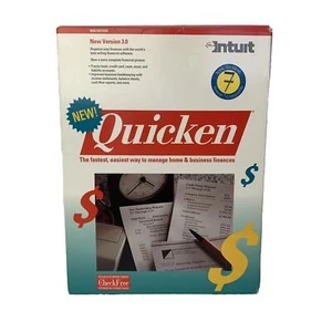 Macintosh 3.0 Quicken 1991 Manage Home & Business Finances Intuit Floppy Disk - Picture 1 of 7