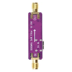 Filtro SAW attivo ADS-B 1090 MHz e amplificatore LNA basso rumore connettori SMA 5V #NUOVO - Foto 1 di 10