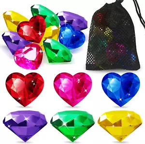 Pool Toys, 9 Pcs Large Diving Gems for Kids Ages 4-8, 8-12, Pool Diving Toy with - Picture 1 of 12