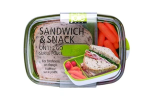 Joie MSC ~ Sandwich & Snack Container für unterwegs ~ transparent/weiß/grün - Bild 1 von 1