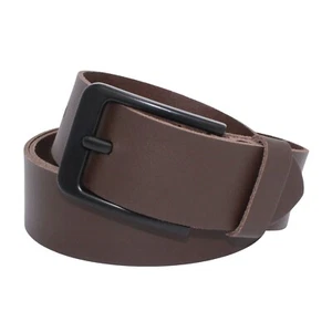 Gürtel Damen Herren Braun Rindleder 4cm Breit Ledergürtel 100% echt Leder Neu - Bild 1 von 4
