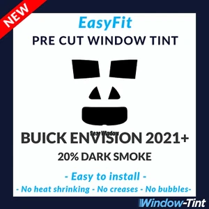 Easyfit Static Vor Cut Fenster Getönt Für Buick Envision 2021 20% Dunkel Hinten - Picture 1 of 3