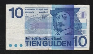 Netherlands, 10 Gulden, 1968, P-91, Banknote, Frans Hals - Picture 1 of 2