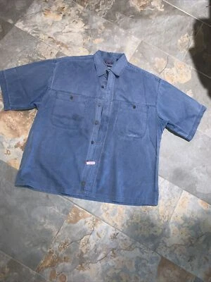Jansport Button Down Blue Short Sleeve Shirt Mens Size L - Image 1 of 4