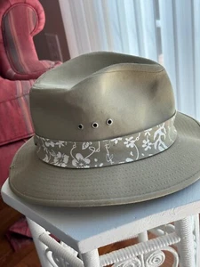 Panama Jack Hat Mens Medium Kahki Panama Hat NEW - Picture 1 of 5