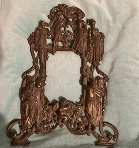 Bronze Antique Picture Frame / Photo Frame. Dancers. - Picture 1 of 9