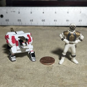 Micro Machines Mighty Morphin Power Rangers White Ranger & Tigerzord MMPR - Picture 1 of 11