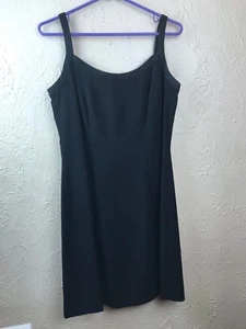 Tubino abito smanicato nero Donna Ricco New York taglia 8 - Foto 1 di 4