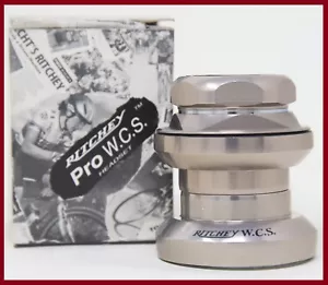 NOS NIB RITCHEY LOGIC WCS 1+1/8 INCH HEADSET MTB THREADED TANGE 90S VINTAGE OLD - Picture 1 of 9