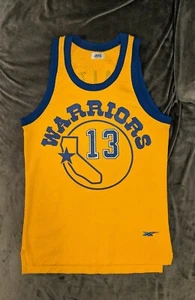 LARRY SMITH GAME USED WORN Golden State Warriors Yellow Asics Jersey Sand Knit - Picture 1 of 8