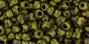 6/0, cuentas de semillas Toho, #Y319, híbrido opaco diente de león Picasso, 10 g, TR-06-Y319 - Imagen 1 de 1